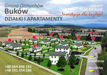 DZIAŁKI budowlane i APARTAMENTY na sprzedaż w Bukowie