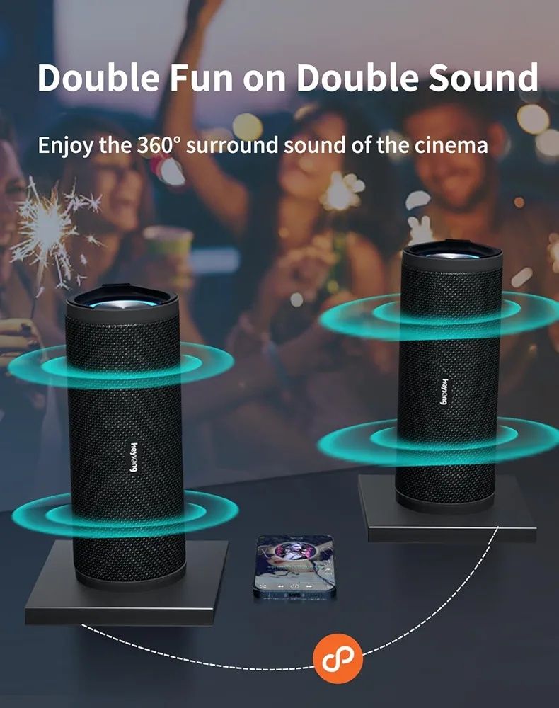 Głośnik HeySong bluetooth speaker portable. Water proof