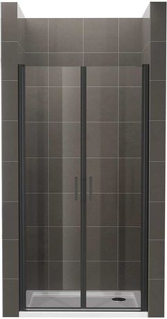 Porta de duche (BC) - Altura 180cm/ 190cm com Perfis pretos