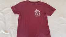 Reserved Koszulka bordo rock heavy metal S