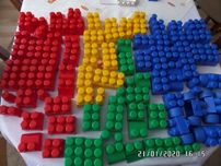 klocki plastikowe komplet