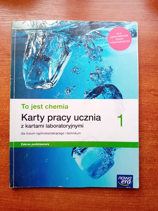 To jest chemia 1. Karty pracy ucznia zakres podstawowy
