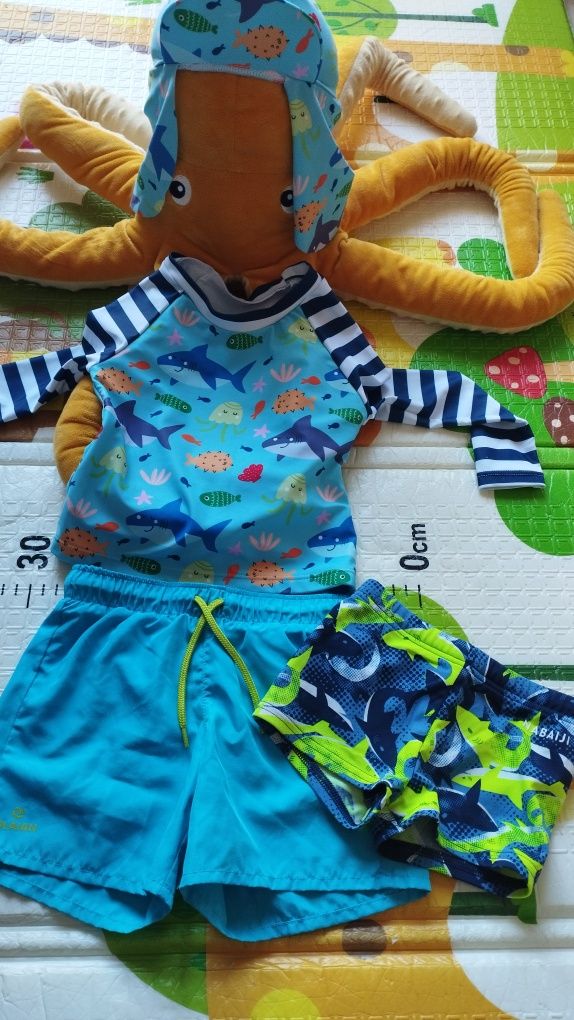 Conjunto praia - tubarões 24-36 meses