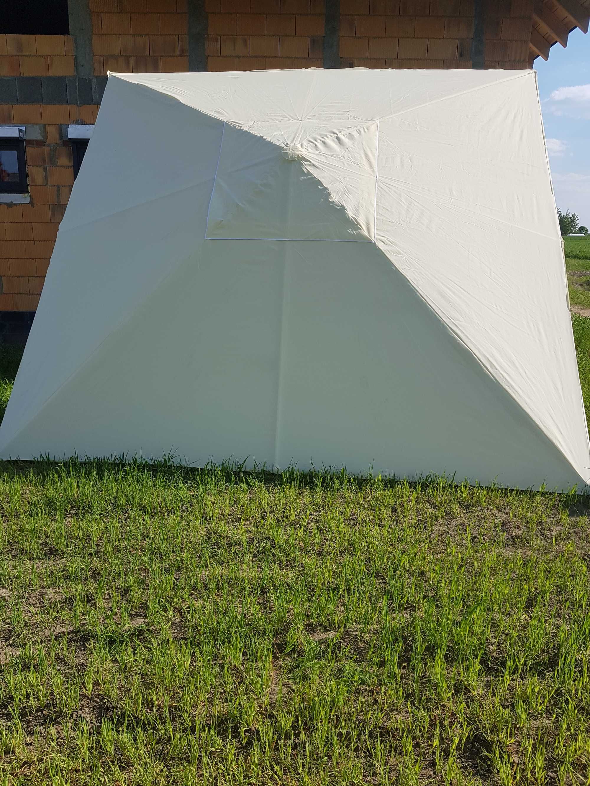 PARASOL Ogrodowy  KWADRAT/okrągły 3,5x 3,5m - SOLIDNY