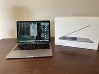 Zadbany Apple MacBook Pro 13” touchbar space gray komplet