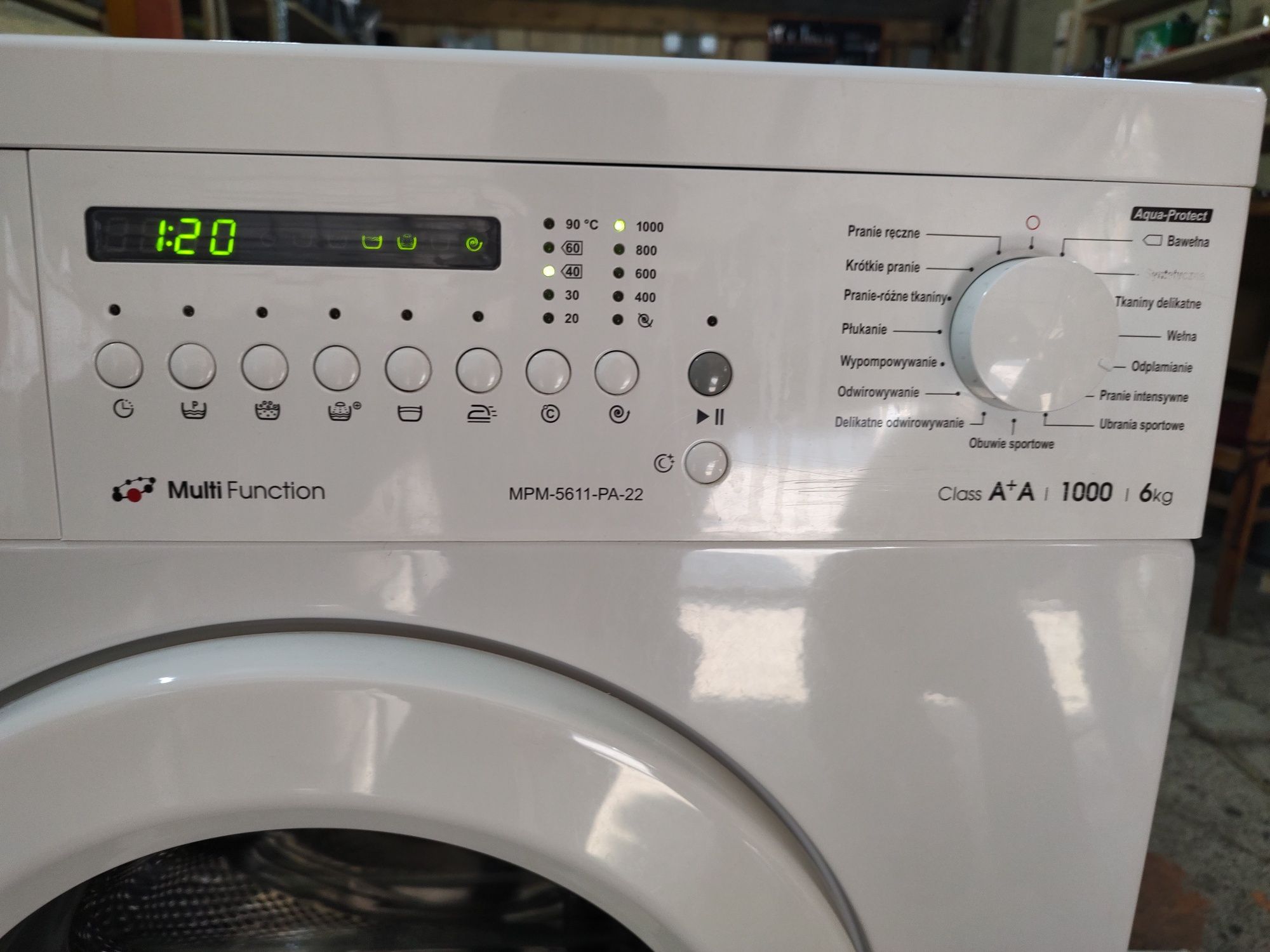 Pralka automatyczna mpm 6kg