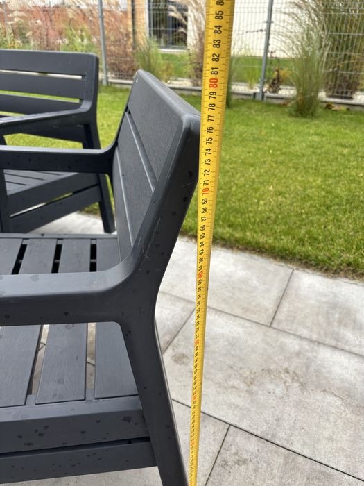 Meble ogrodowe antracyt