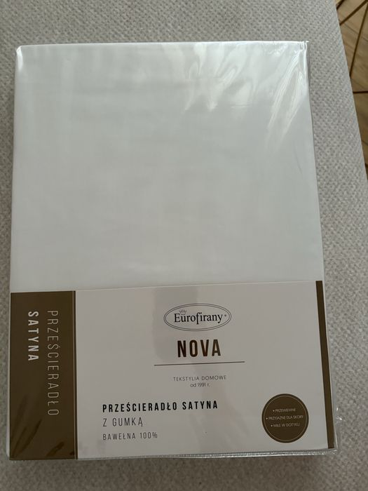 Prześcieradło satynowe z gumką Eurofirany Nova