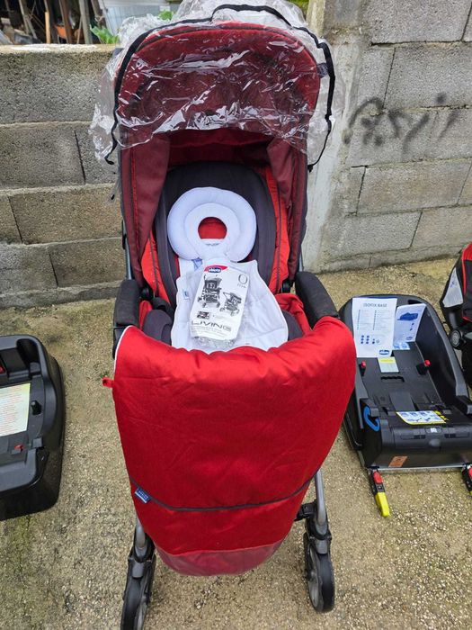 Kit Completo Chicco - Carrinho, Base Isofix, Ovo e Acessórios