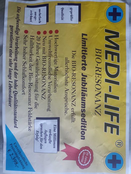 Materac do terapii magnetycznej o właściwościach leczniczych