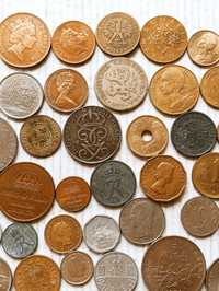 50 Монет світу без повторів..Монеты мира N2.есть монеты старше 100 лет