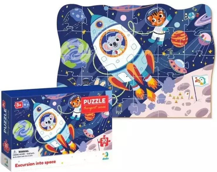 Puzzle 30 elementów. Wyprawa w kosmos. Dodo. Nowy Produkt