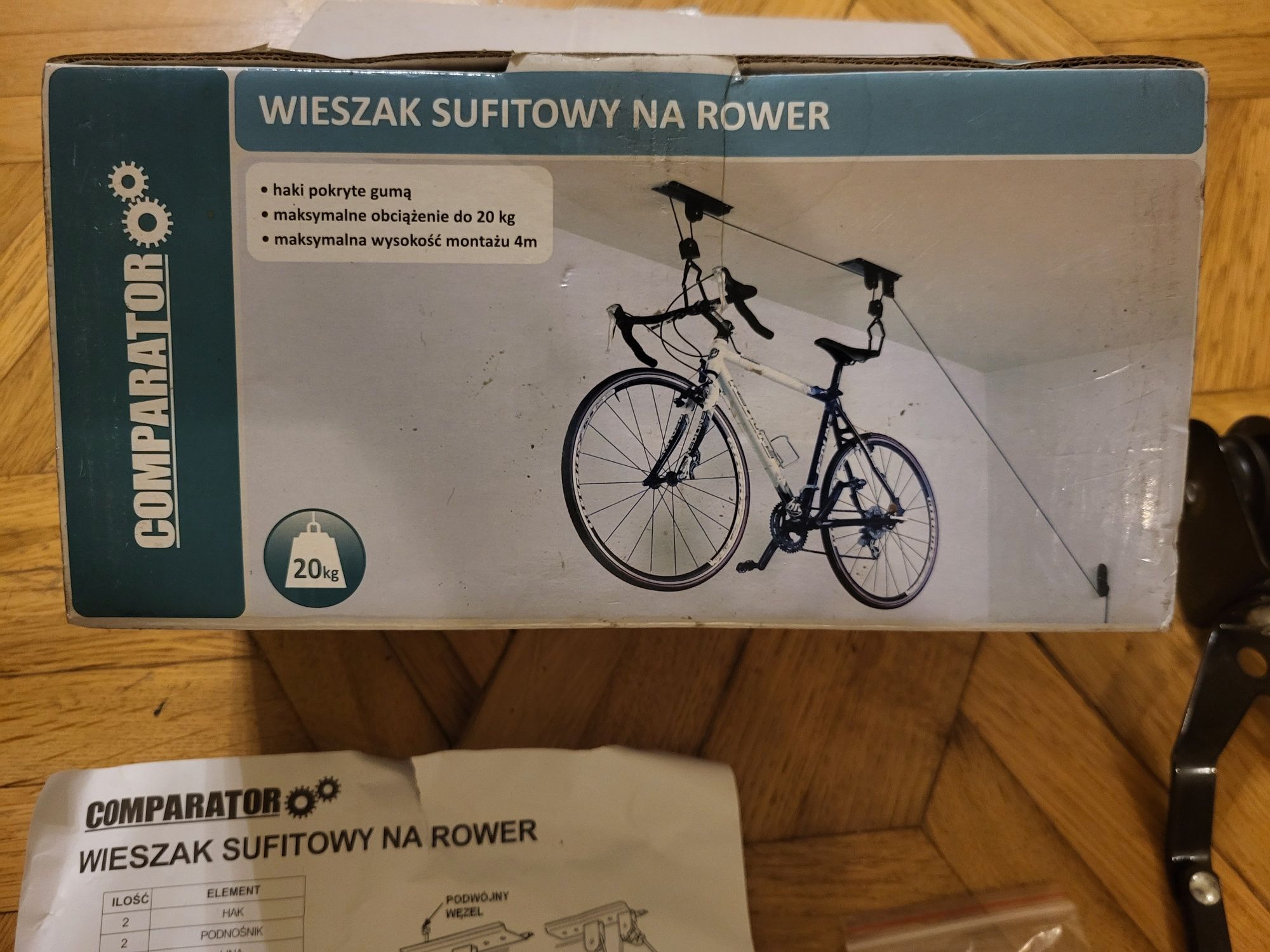 Uchwyt rowerowy podwieszany nowy