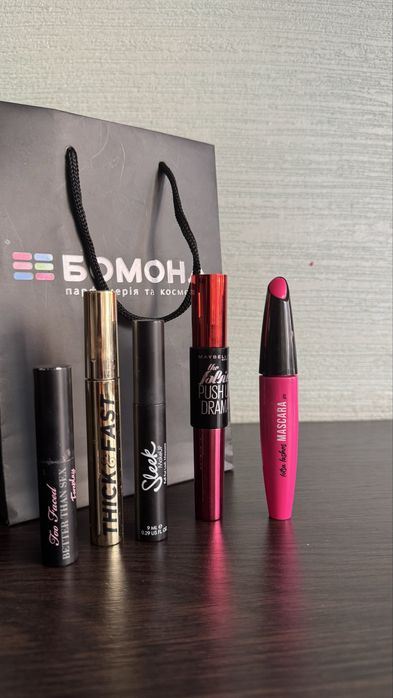 Туш для вій Too faced, sleek, maybelline