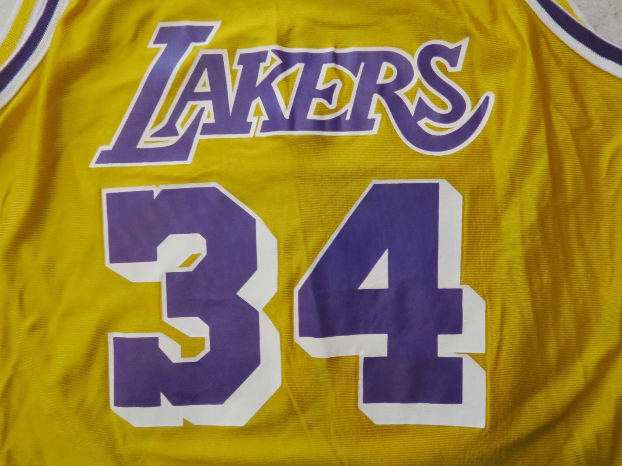 Champion dwustronna koszulka Lakers O'Neal vintage L