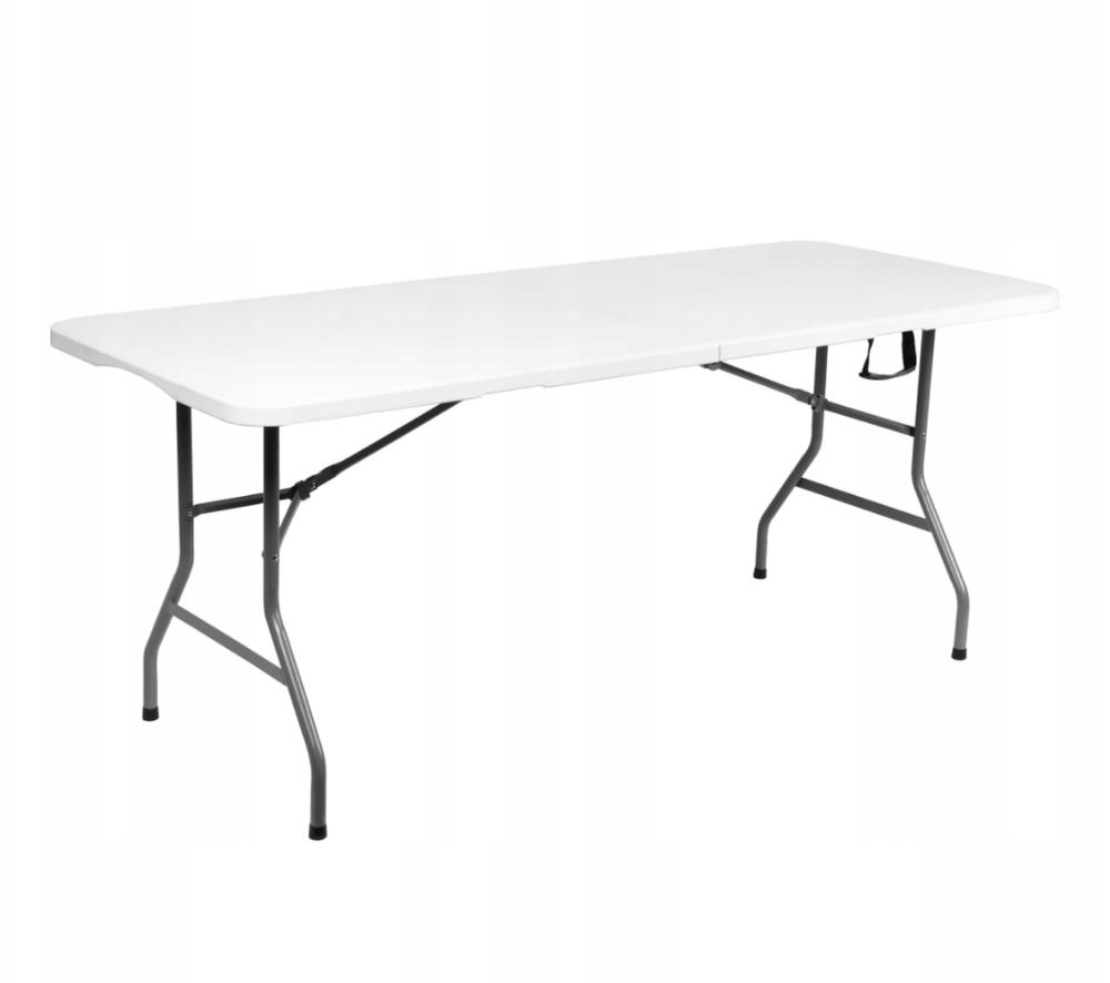Stół Składany Cateringowy Ogrodowy 180x75 cm Duży Tutystyczny Walizka