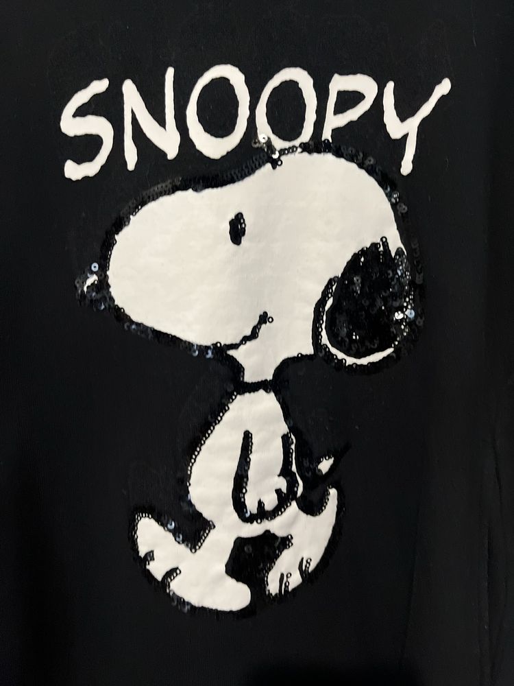 Dluga bluza sukienka dresowa snoopy reserved 110