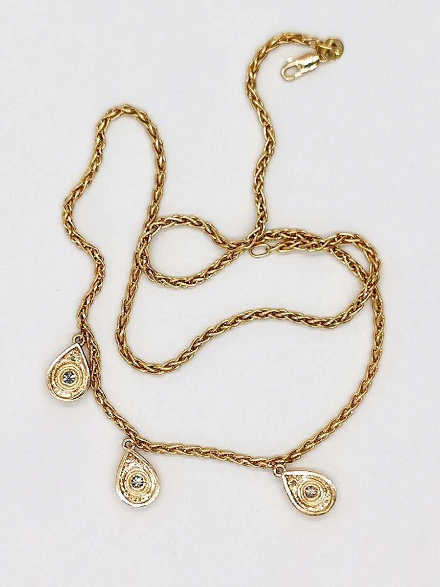 naszyjnik złoto 14K 585 diamenty brylanty 0,26 ct 6,73 g certyfikat