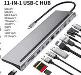 11 w 1 USB-C stacja dokująca USB 3.0 Adapter 4K kompatybilny z HDMI