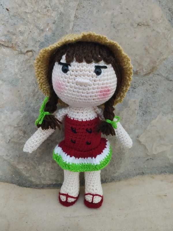 Boneca Melancia Amigurumi