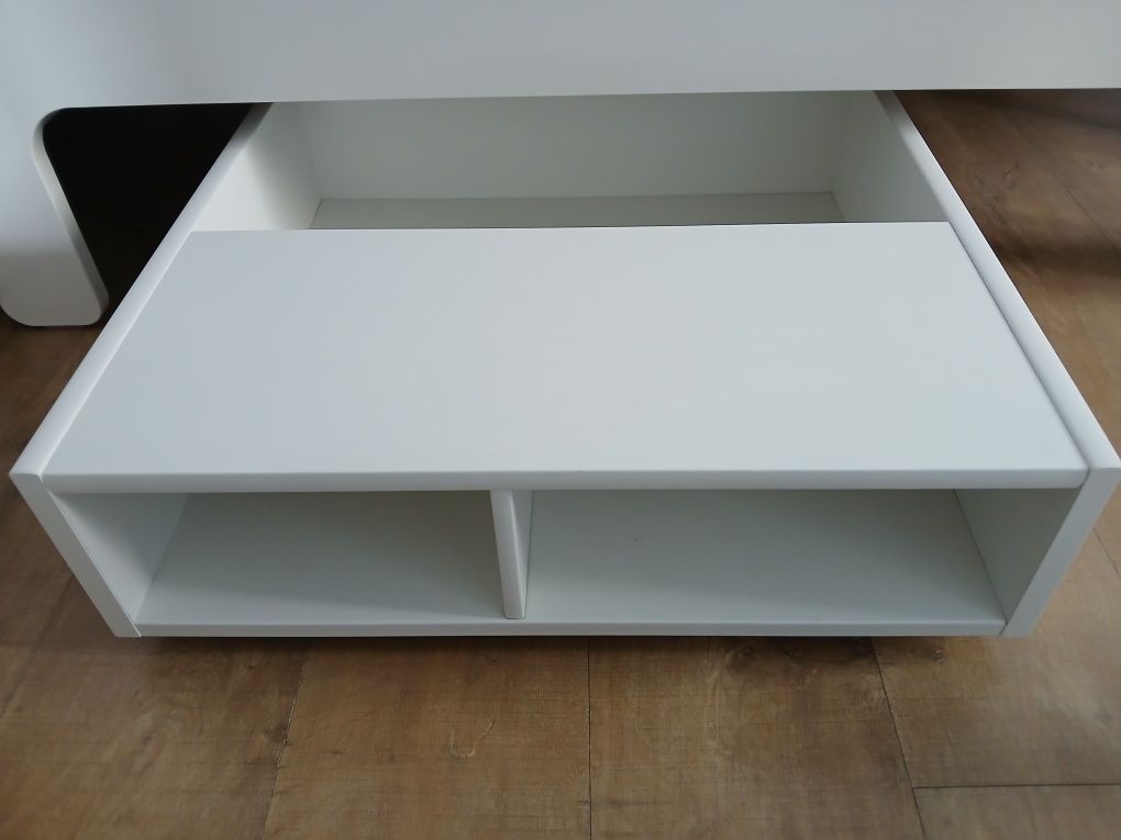 IKEA FREDVANG pojemnik pod łóżko stolik nocny na kółkach biały