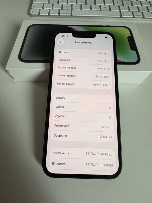 iPhone 14 128gb Midnight Bateria 100%