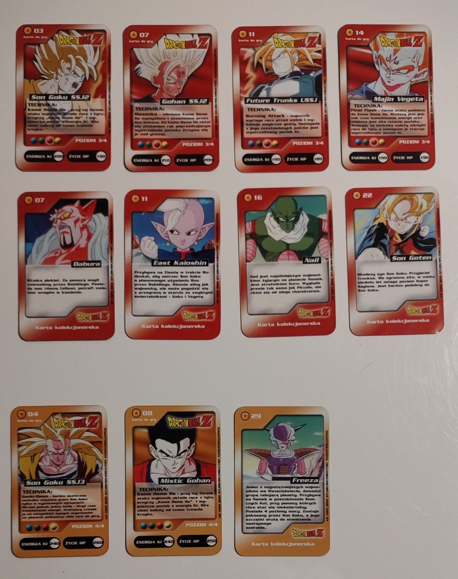 Karty Dragon Ball Chio