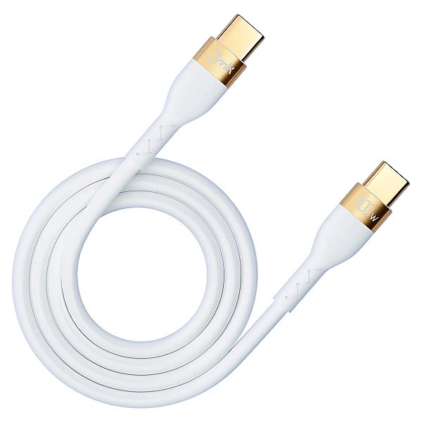 Kabel 3mk Hyper Silicone Cable USB-C / USB-C 100W 2m - biały