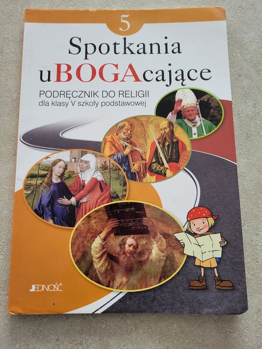 Książka, podręcznik do religii  klasa 5 ,Spotkania uBOGAcające