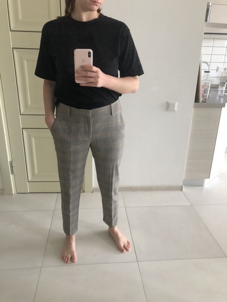 Брюки ZARA, в клетку