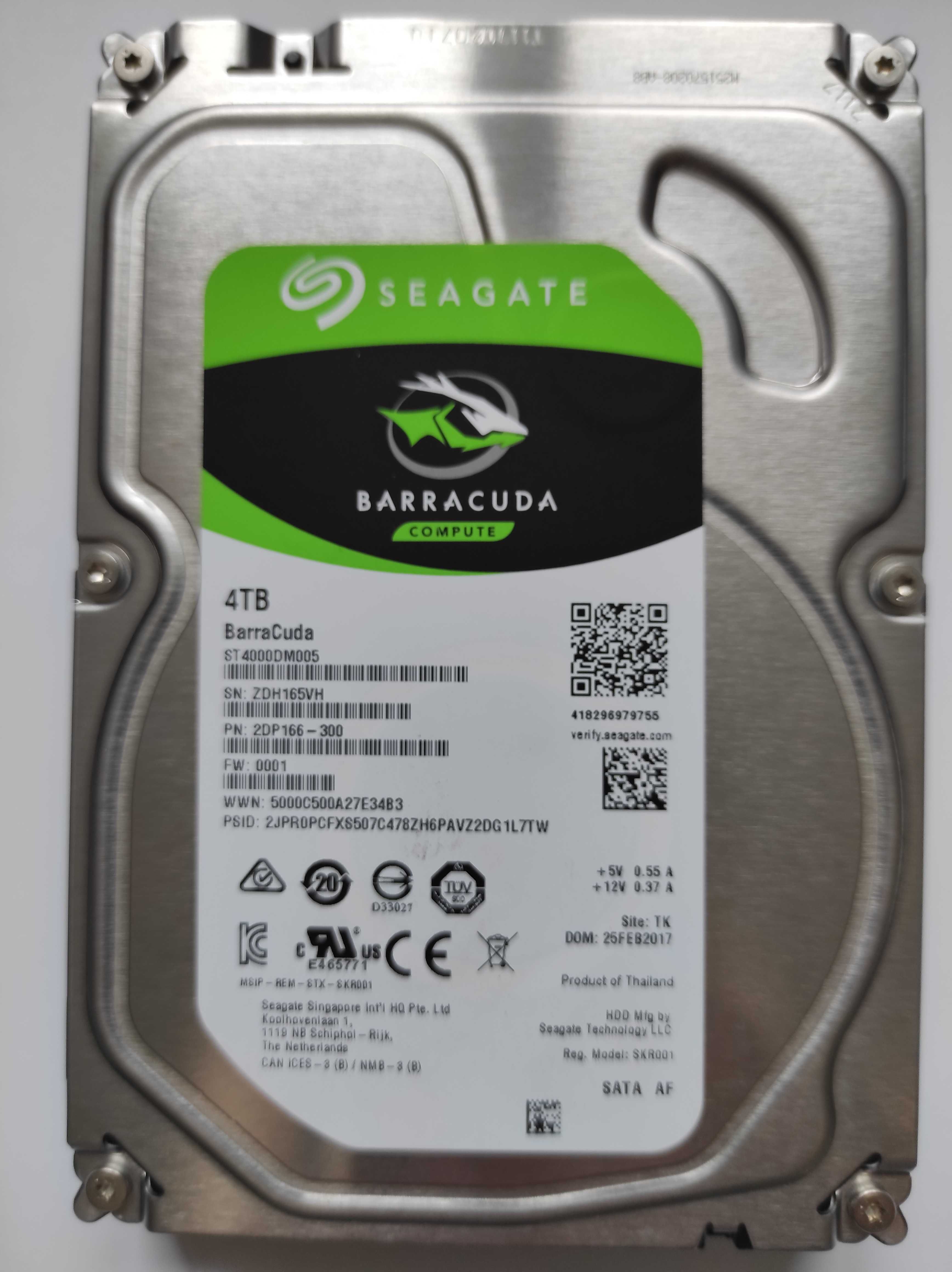 HDD, 4ТB Seagate ST4000DM005, Western Digital WD40EZRZ