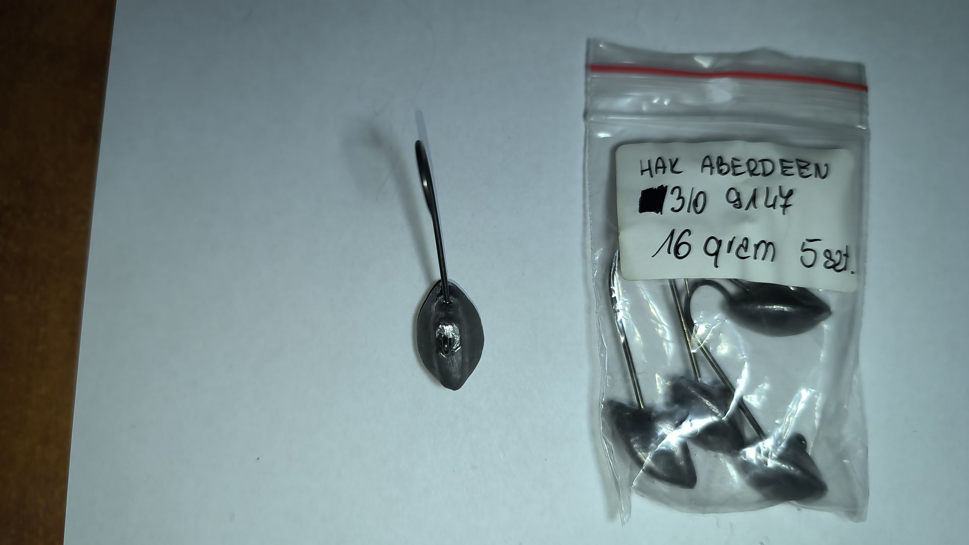 Haki jig kowadełko, 5 sztuk, 6,10,13,16,18gr haki VMC ABERDEEN