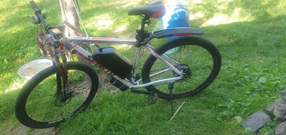 Электровелосипед новий Вилка воздушна 48вольт 24ампера акб, 500watt