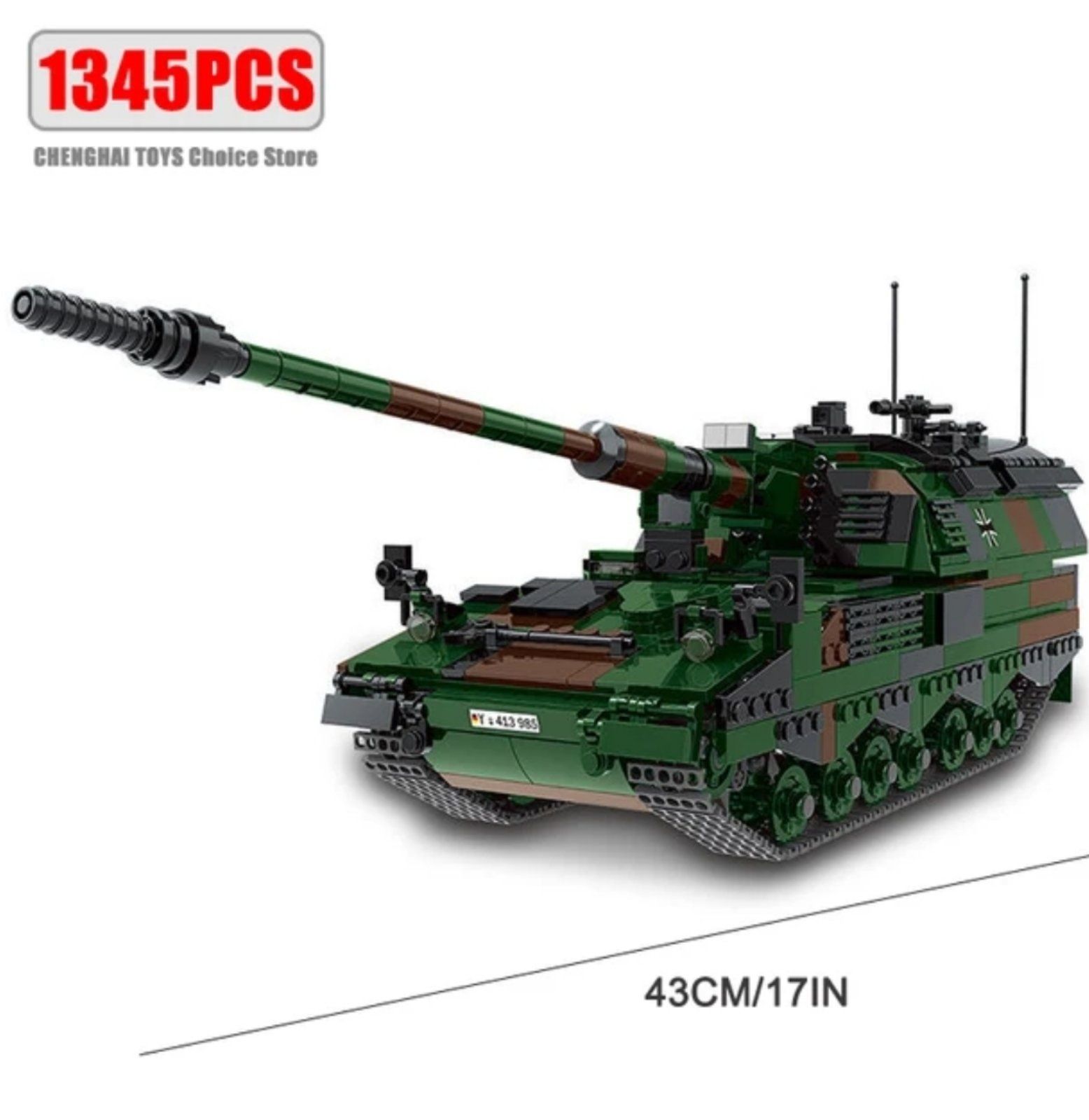 Конструктор танк САУ PzH 2000 лего 1345 шт подарочный Совместим с LEGO