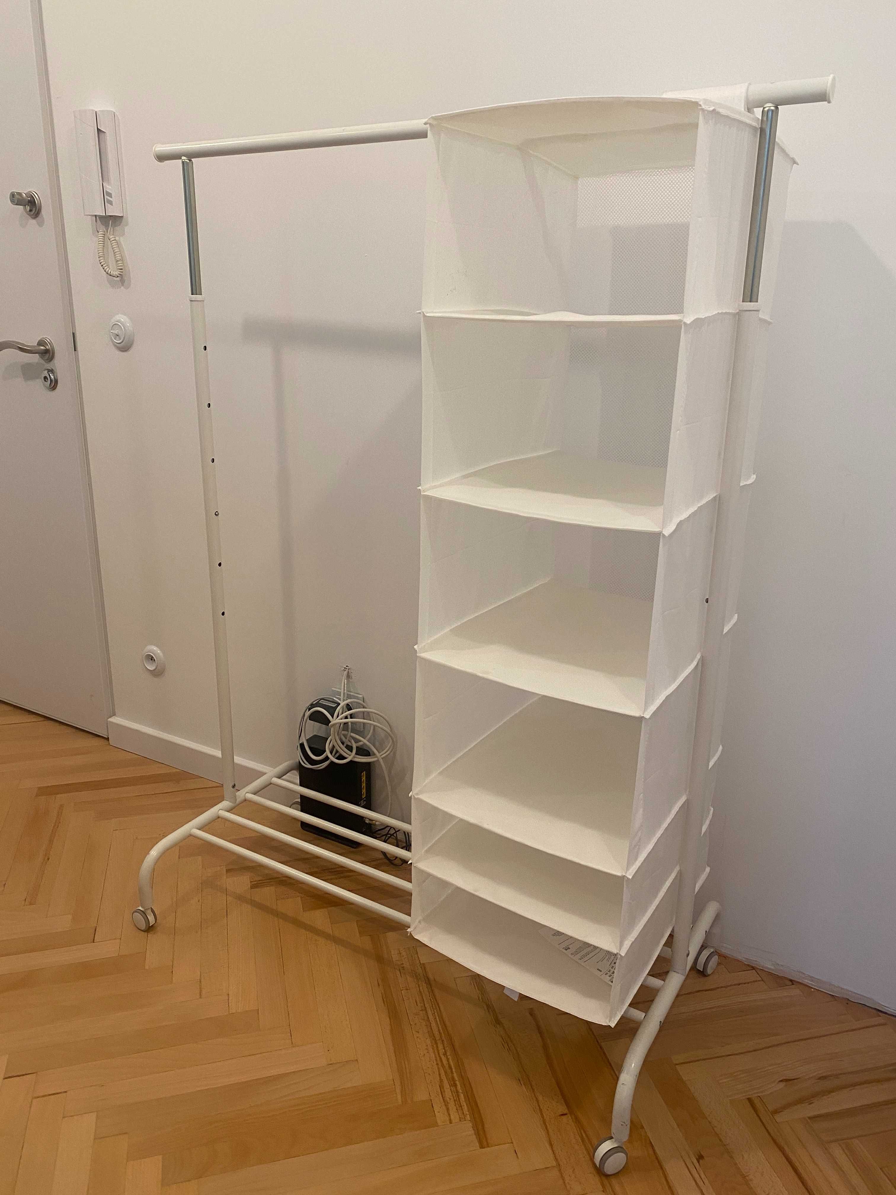 Wieszak IKEA RIGGA + wisząca półka SKUBB