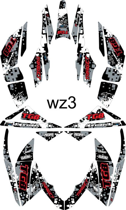 Naklejki TGB Target 525 - 600 Okleina