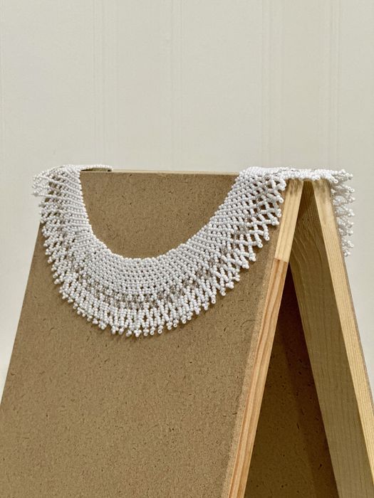 Силянка з бісеру (біло-срібляста)