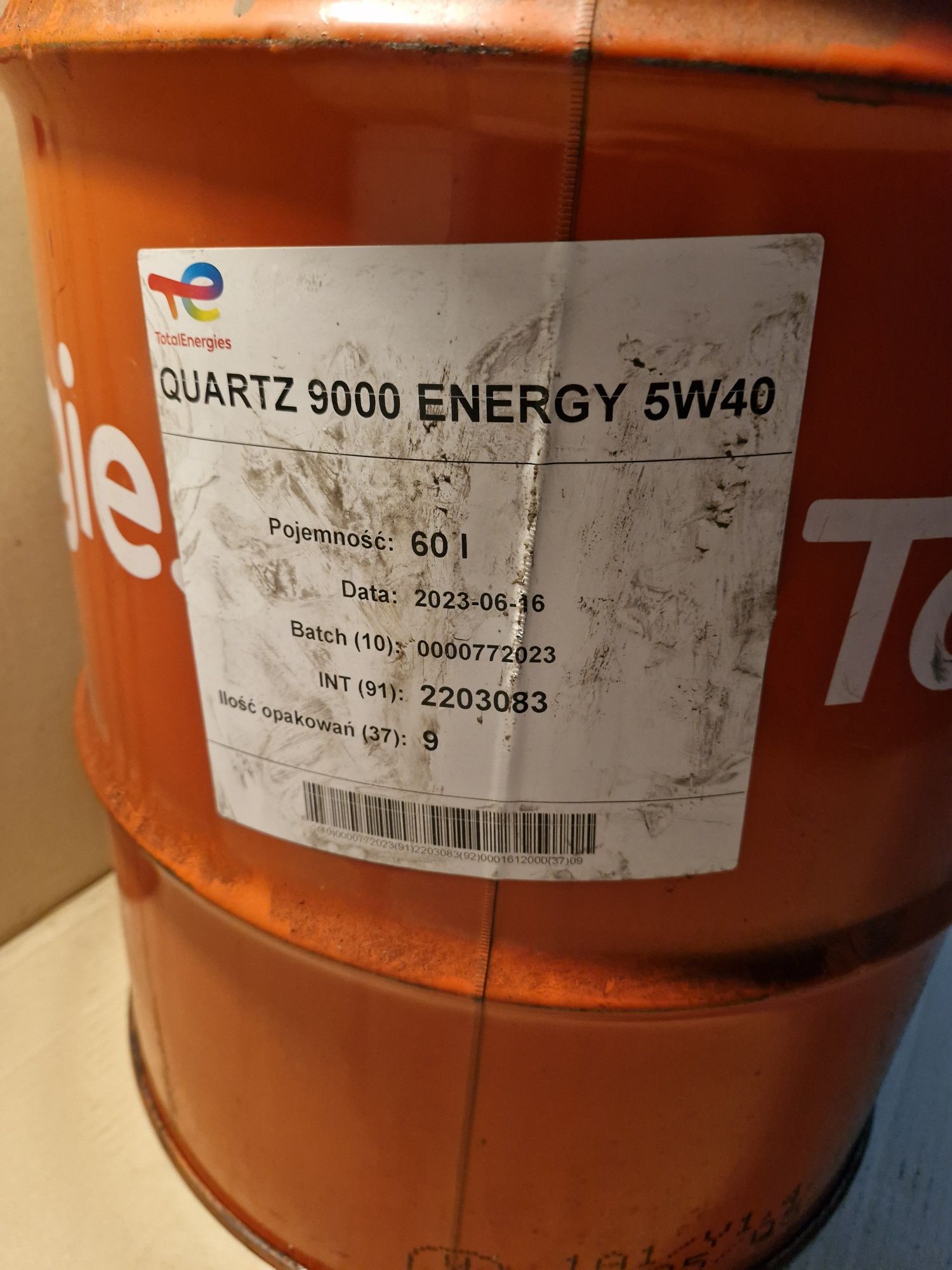 Metalowa beczka 60 l
