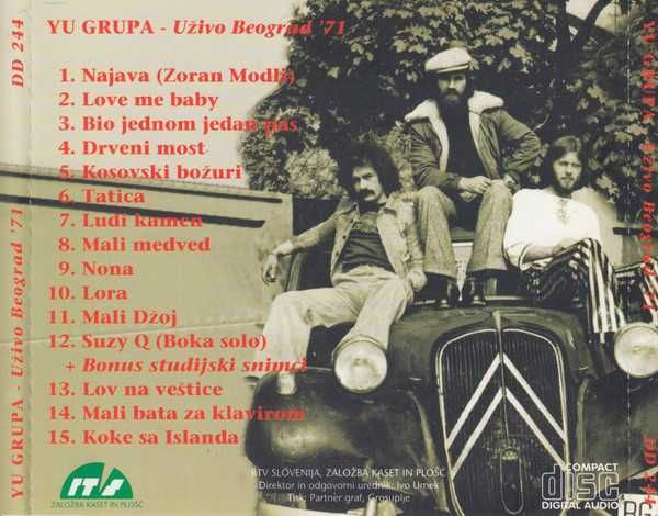 YU GRUPA- UZIVO BEOGRAD '71-CD-płyta nowa , zafoliowana