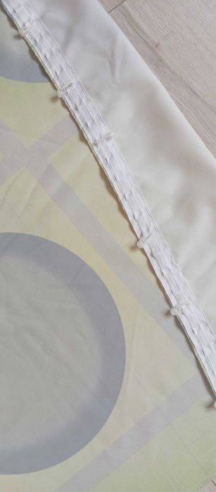 Zasłony krótkie gotowe zielone komplet 4 sztuki