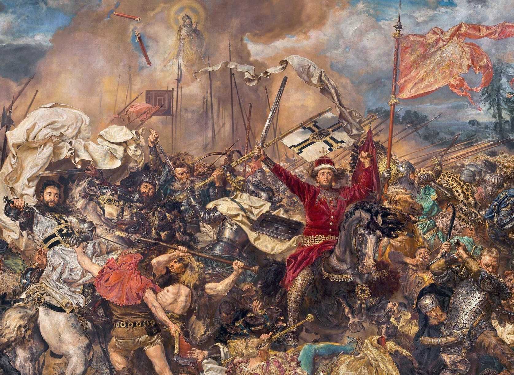 Bitwa pod Grunwaldem Jan Matejko płótno kopia 100x40 cm