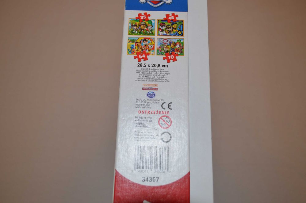 puzzle trefl psi patrol 4w1 3+