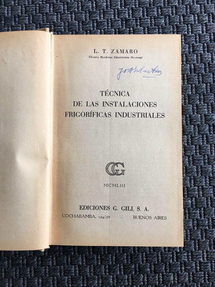 Técnica de las Instalaciones Frigorríficas Industriales - L. T. Zamaro