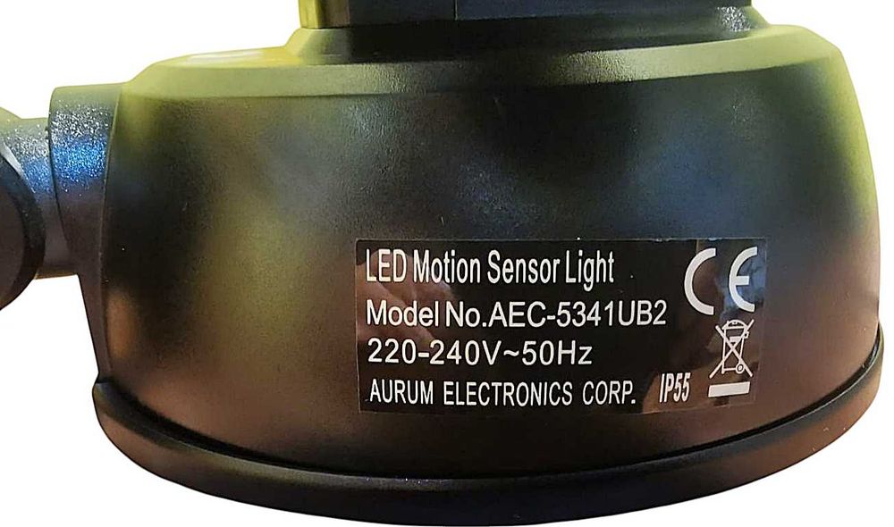 Lampa led hermetyczna z czujnikiem ruchu 3500 lm 5000k ip55 rozkładana