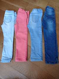 4 pary jeansów 98 cm