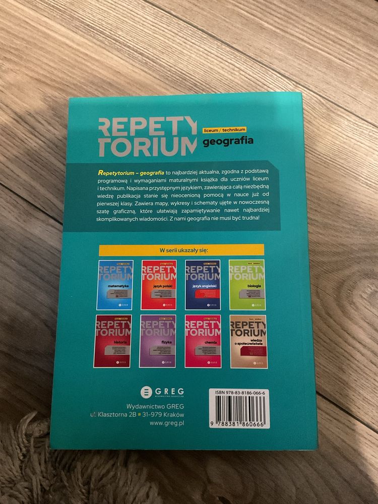 Repetytorium Greg Geografia Rozszerzona