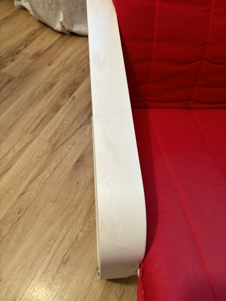 Fotel bujany i podnóżek Ikea Poang