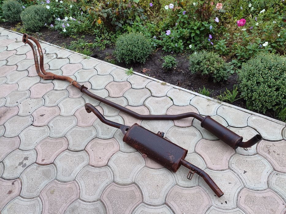 Глушитель выхлопная резонатор штаны ваз 2101-2104-2102