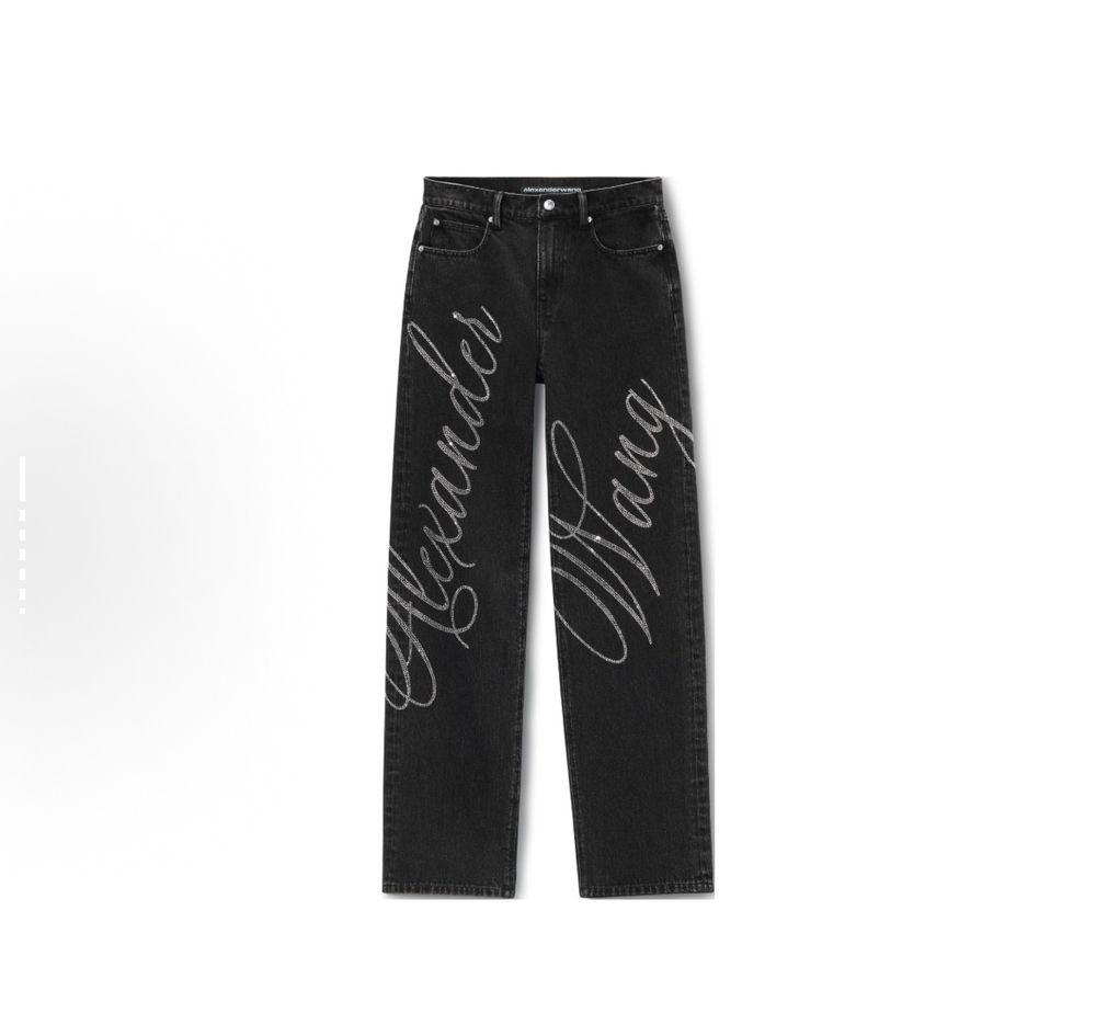 Джинси зі стразами alexander wang
