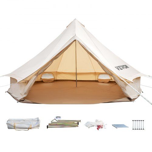 3m Bell Tent Outdoor Glamping Tenda de lona Tenda de algodão